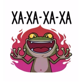 Лягушань — стикер для MAX