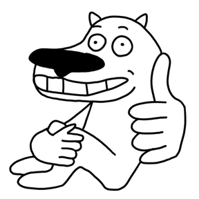 White Dog @tgstickers — стикер для MAX