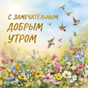 Стикерпак Доброе утро для мессенджера MAX