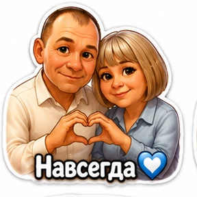Семья — стикер для MAX