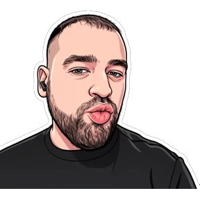 Надюшка и Артём — стикер для MAX