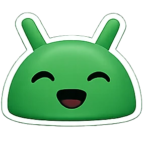Андроид — стикер для MAX