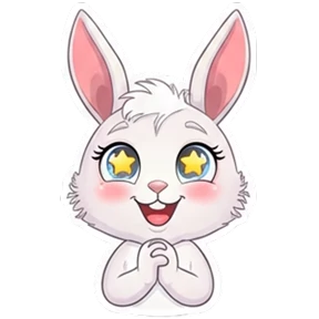 Bunny_Key — стикер для MAX