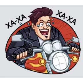 Мото — стикер для MAX