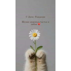 С днём рождения — стикер для MAX