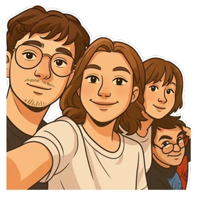 4 кота — стикер для MAX