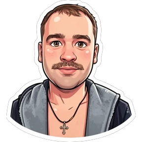 Надюшка и Артём — стикер для MAX