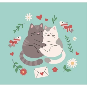 Котики — стикер для MAX