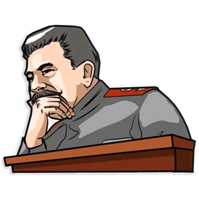 Сталин — стикер для MAX