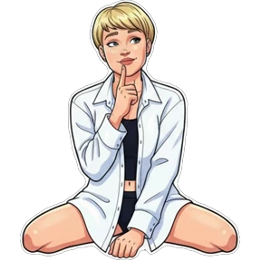 Веселая) — стикер для MAX