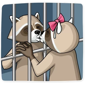 Криминальный Енот — стикер для MAX