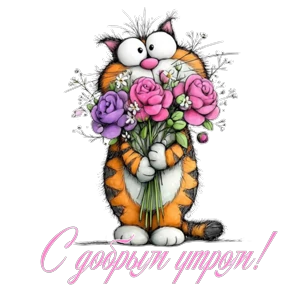 Доброе утро — стикер для MAX