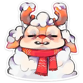 Оленёнок — стикер для MAX