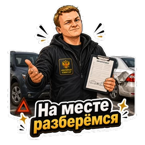 Комиссар — стикер для MAX