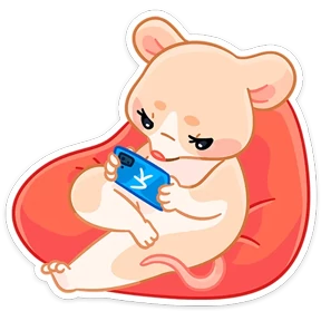 Крошка обнимышка — стикер для MAX