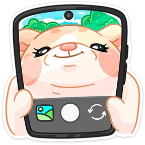Крошка обнимышка — стикер для MAX