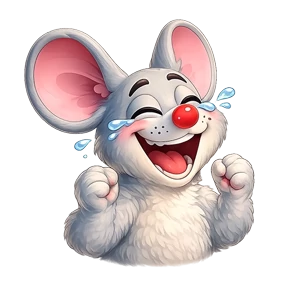 Emotional Little Mouse — стикер для MAX