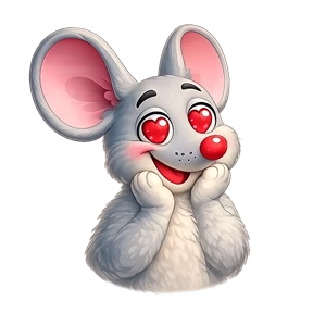 Emotional Little Mouse — стикер для MAX