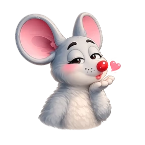 Emotional Little Mouse — стикер для MAX