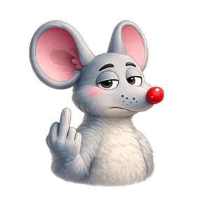 Emotional Little Mouse — стикер для MAX