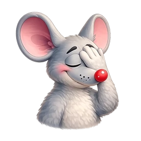 Emotional Little Mouse — стикер для MAX