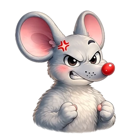 Emotional Little Mouse — стикер для MAX