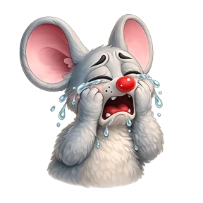 Emotional Little Mouse — стикер для MAX
