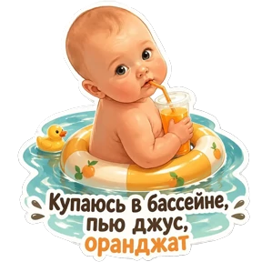 Денисовна — стикер для MAX