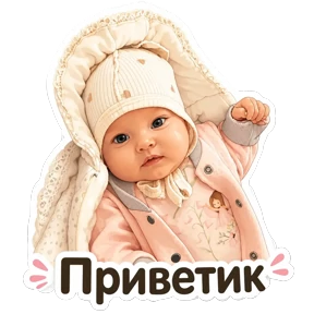Денисовна — стикер для MAX