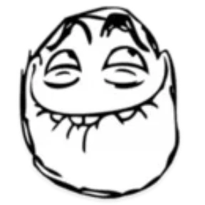 Troll Face — стикер для MAX