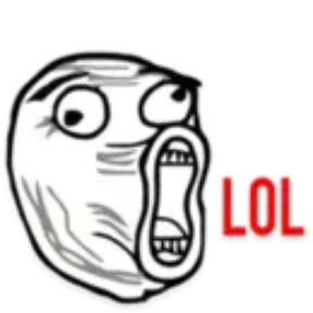 Troll Face — стикер для MAX