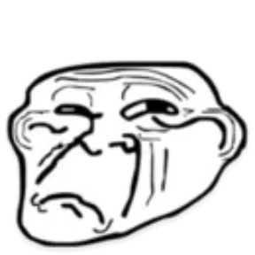Troll Face — стикер для MAX