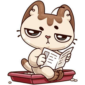 Кошик и Кнопочка — стикер для MAX