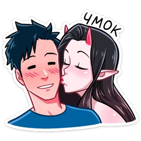 Дьяволица — стикер для MAX