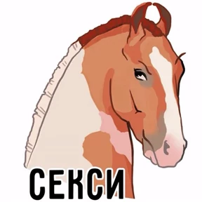 Лошади — стикер для MAX