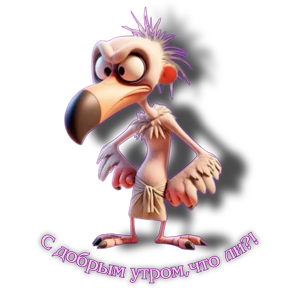 Доброе утро — стикер для MAX