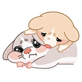 Обнимышки — стикер для MAX