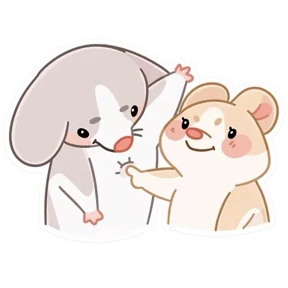 Обнимышки — стикер для MAX