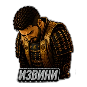 Самурай Shiro — стикер для MAX