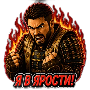 Самурай Shiro — стикер для MAX