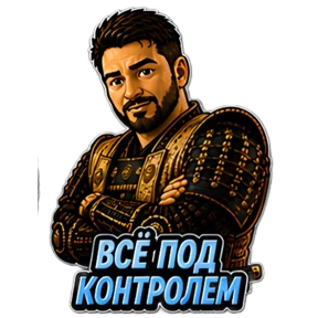 Самурай Shiro — стикер для MAX