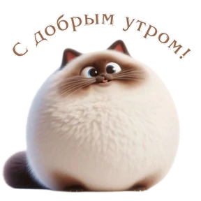 Доброе утро — стикер для MAX