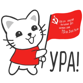 Котик — стикер для MAX