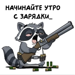 Енотик и Лис — стикер для MAX