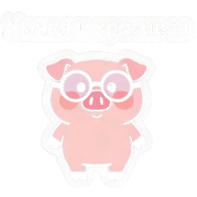 Свинья @melodiy — стикер для MAX
