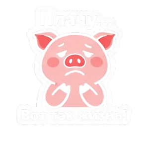 Свинья @melodiy — стикер для MAX