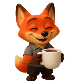Лисёнок — стикер для MAX