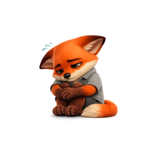 Лисёнок — стикер для MAX