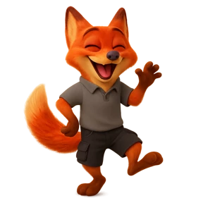 Лисёнок — стикер для MAX