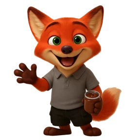 Лисёнок — стикер для MAX